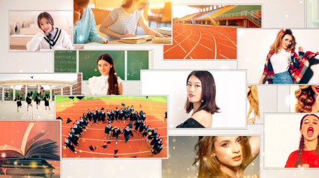 干净多图照片墙AE模板