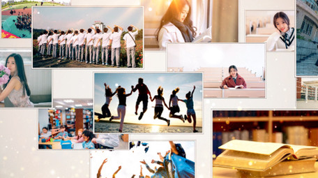 干净多图照片墙AE模板