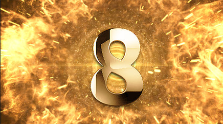 金色10秒倒计时年会开场片头ae模板