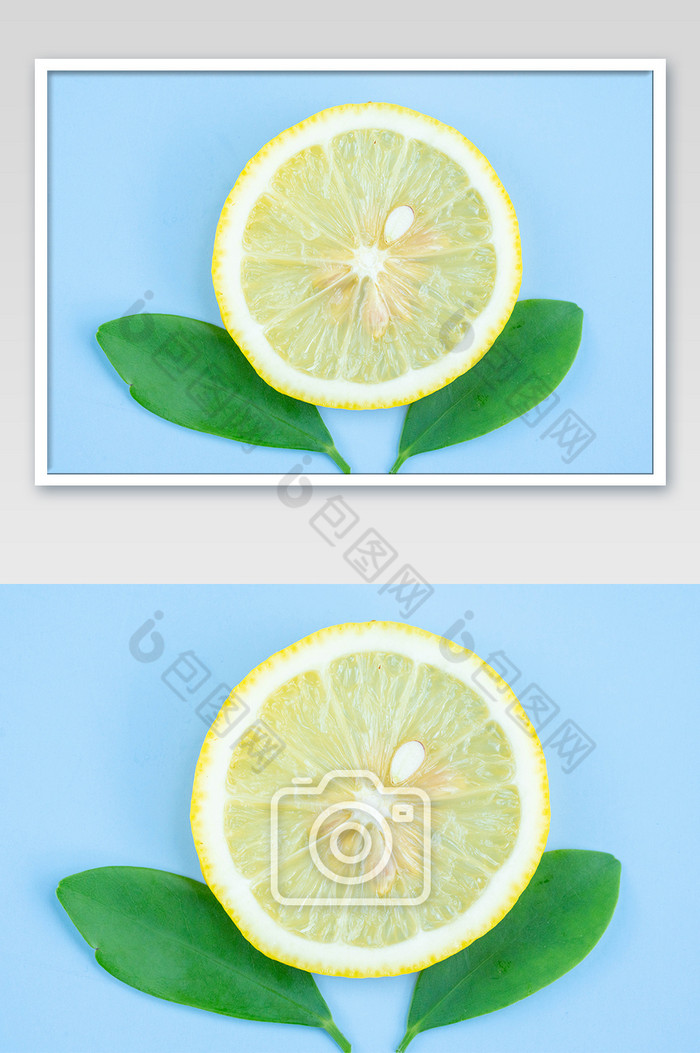 新鲜柠檬片摄影图图片图片