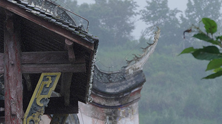 烟雨古风建筑实拍视频