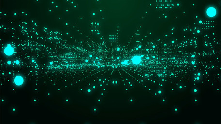 无缝循环数字光点科技背景特效视频素材