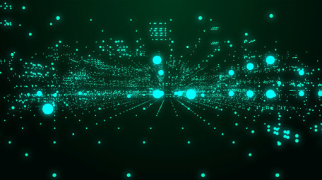 无缝循环数字光点科技背景特效视频素材