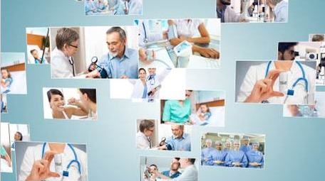 简约科技医疗图片汇聚宣传AE模板