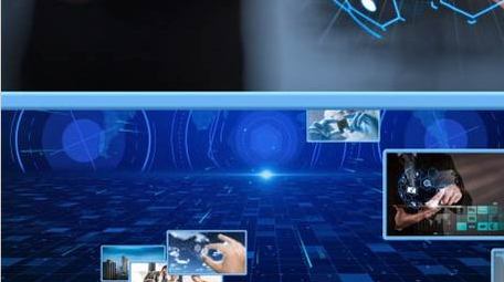 大气蓝色商务科技赢未来照片汇聚AE模板