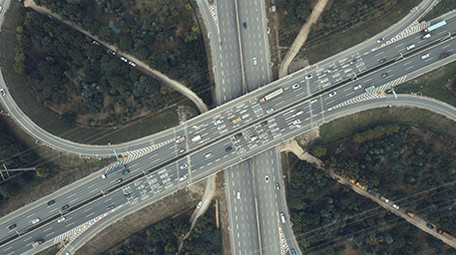 震撼武汉庙山立交桥航拍延时摄影片头片尾