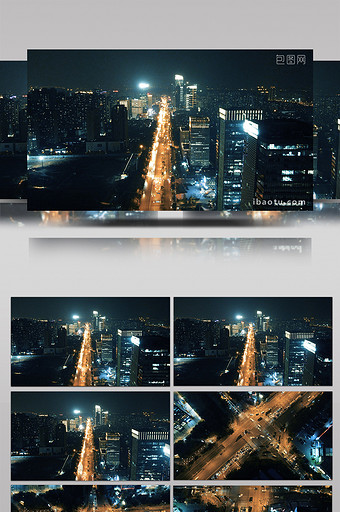 震撼4K光谷天地城市人流车流延时摄影图片