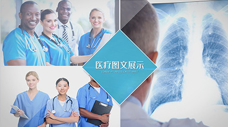 简洁医疗<strong>图文</strong>展示AE模板