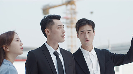 商务交流笑容近景实拍场景视频企业