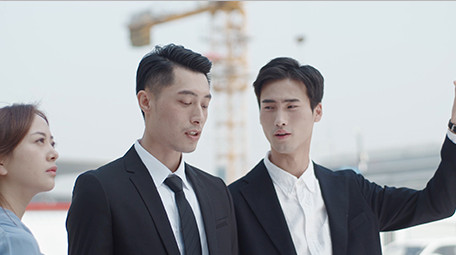 商务交流笑容近景实拍场景视频企业