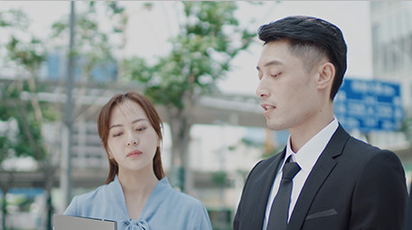 商务广告企业宣传实拍视频交流