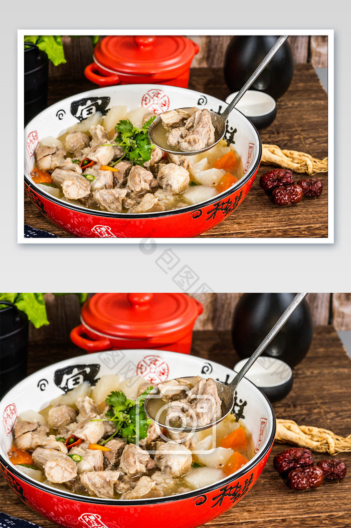 中餐美食炖羊肉摄影图图片图片