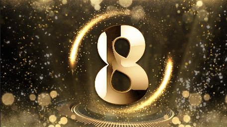 震撼大气开场金色十秒倒计时视频