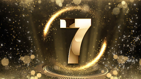 震撼大气开场金色十秒倒计时视频