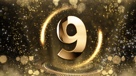 震撼大气开场金色十秒倒计时视频