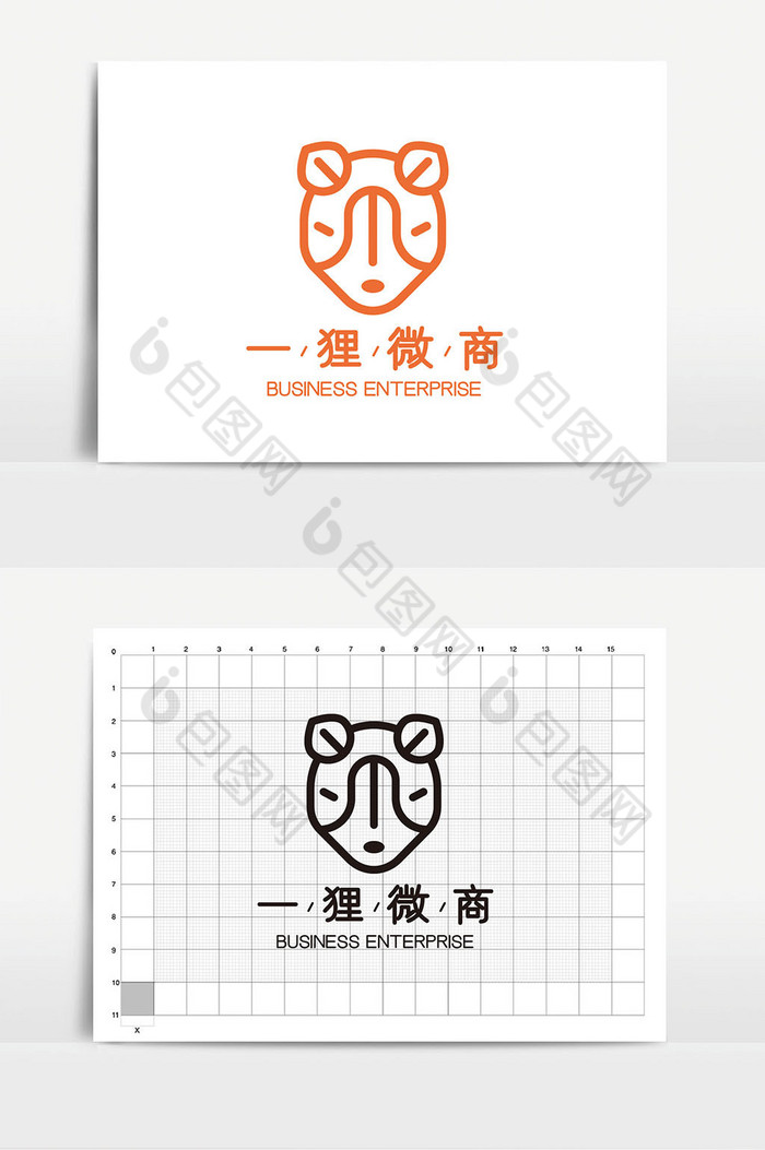 狐狸图形电商微商logoVI图片图片