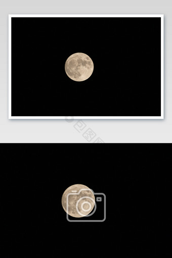 中秋节满月的月亮摄影图片