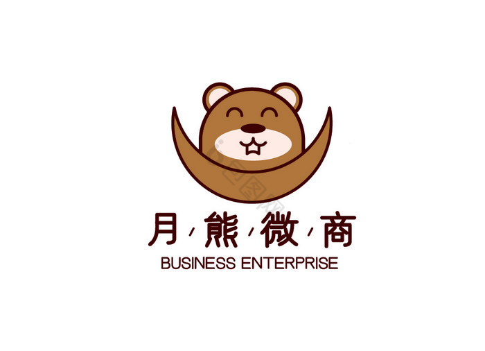 月亮熊电商微商logo