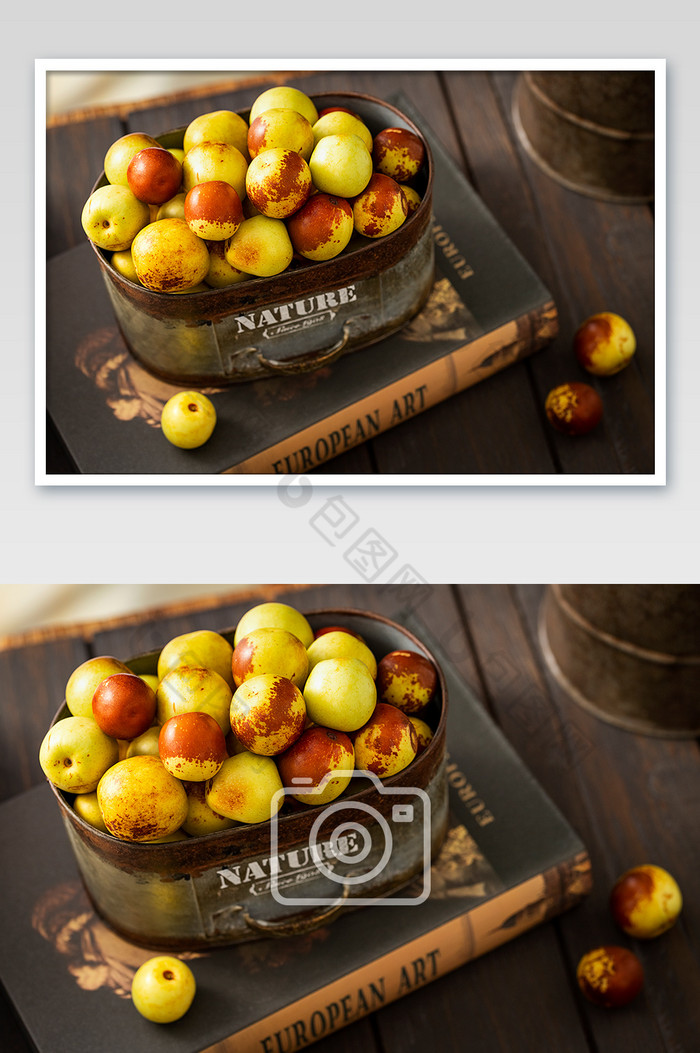 冬季水果冬枣新鲜美食苹果枣图片图片