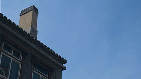 唯美<strong>乡村</strong>老建筑电线杆流云空镜头