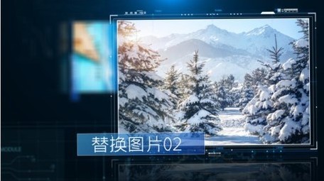 震撼科技图文展示AE模板