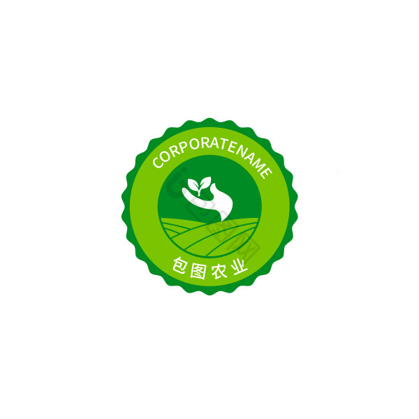 包图农业环保果园标志logo