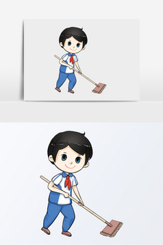 少先队员红领巾劳动