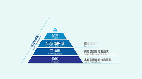 简洁干净科技金字塔结构图