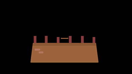 清新可爱扁平风古风类建筑类城墙MG动画