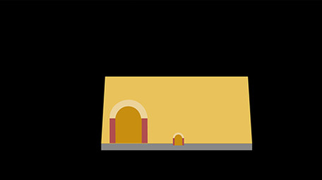 清新可爱扁平风古风类建筑类寺庙MG动画