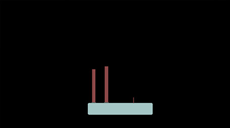 清新可爱扁平风古风类建筑类亭子MG动画