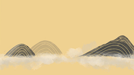 清新可爱扁平风古风类仙山MG动画