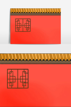 古代墙面屋檐建筑图片