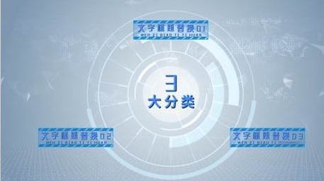 简洁科技商务应用板块分类展示宣传AE模板