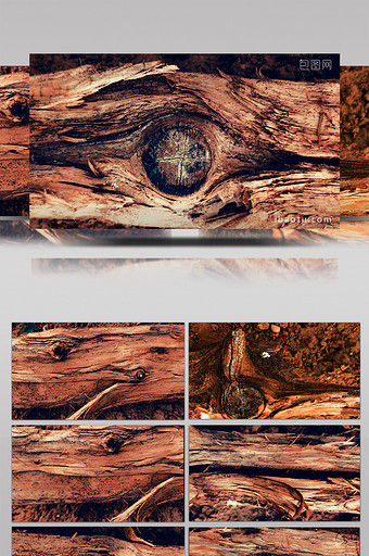 实拍震撼大气木头木纹木质纹理4K视频素材图片