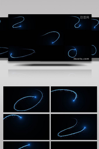 5组粒子特效转场装饰光线动画素材图片