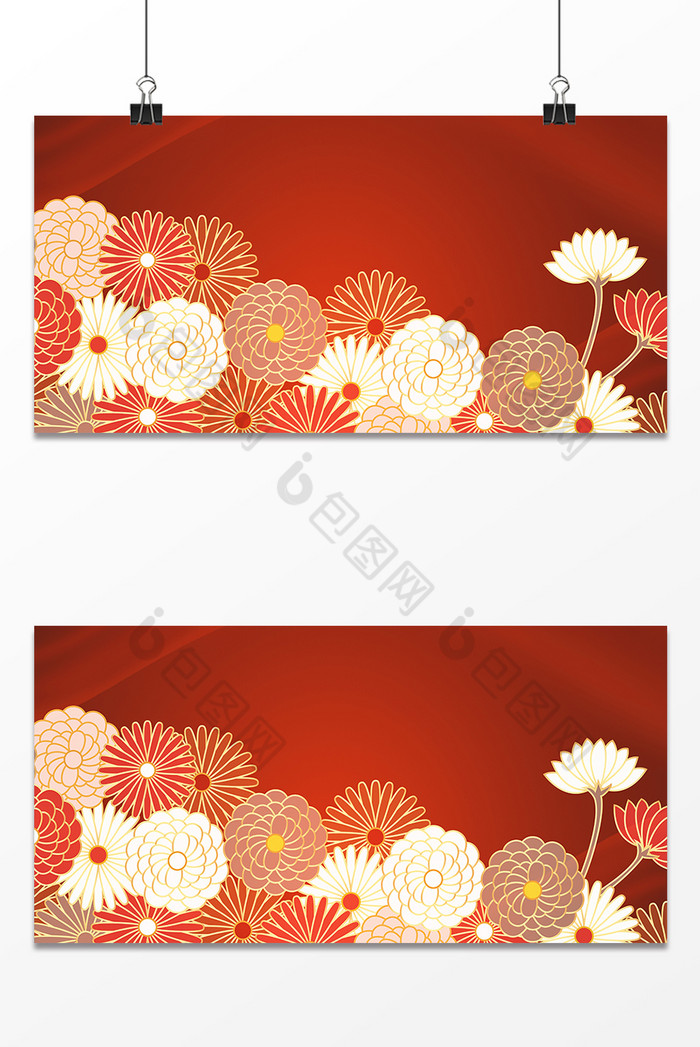 花卉日式纹理图片图片