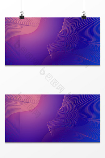 蓝紫色线条科技韵律背景图片