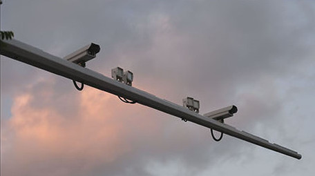 延时拍摄交通监控摄像头交通违法抓拍