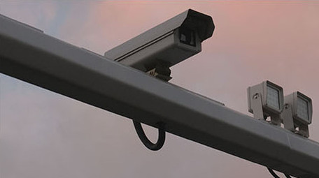 延时拍摄交通监控摄像头交通违法抓拍