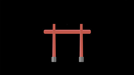 清新可爱古风类鸟居扁平风素材MG动画