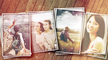 浪漫温情令人感动的记忆照片展示AE模板