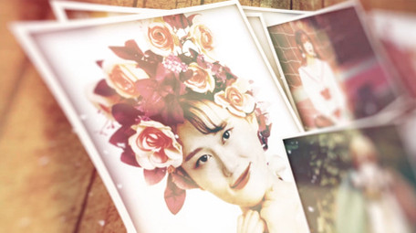 浪漫温情令人感动的记忆照片展示AE模板