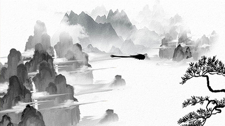 大气国风中国风水墨片头AE模板