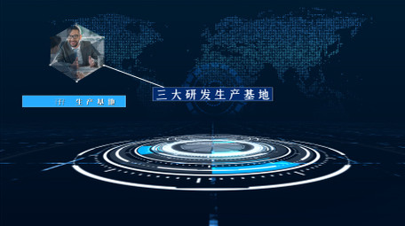 企业科技数据图文分类展示AE模板