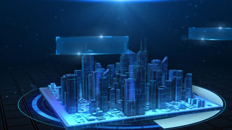 科技城市分类组织AE模板