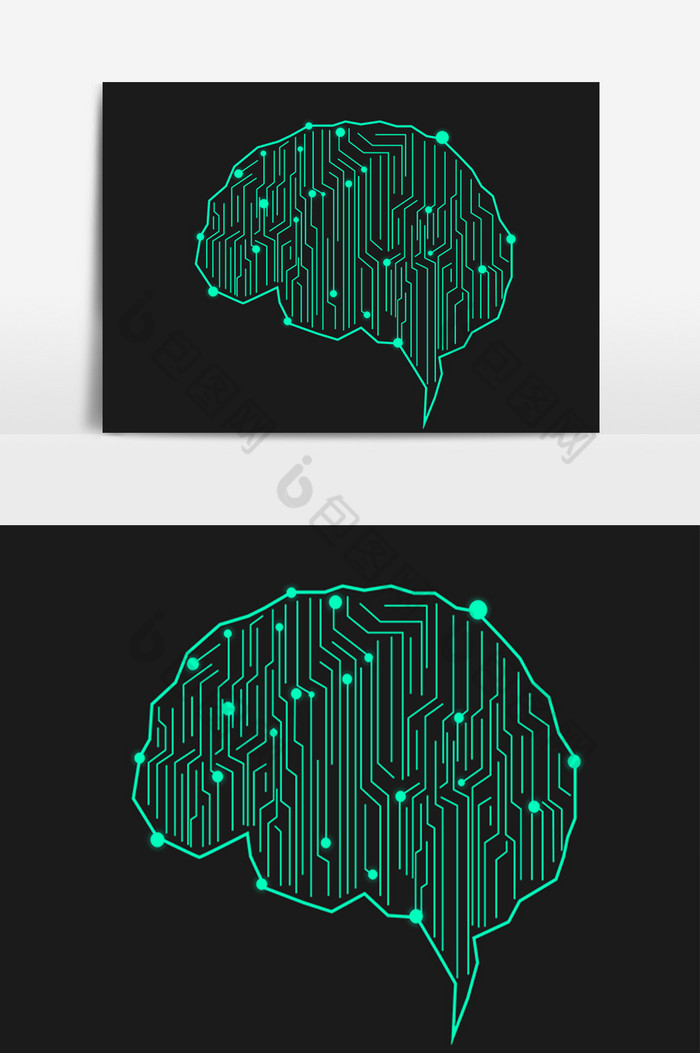 科技智慧点线科技大脑图片图片