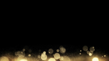 底部发光金色粒子带通道视频素材