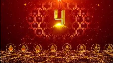 大气红色手掌倒计时启动仪式开幕AE模板