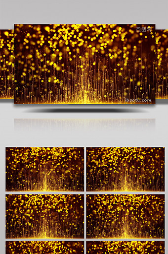 金色粒子光斑光线背景图片